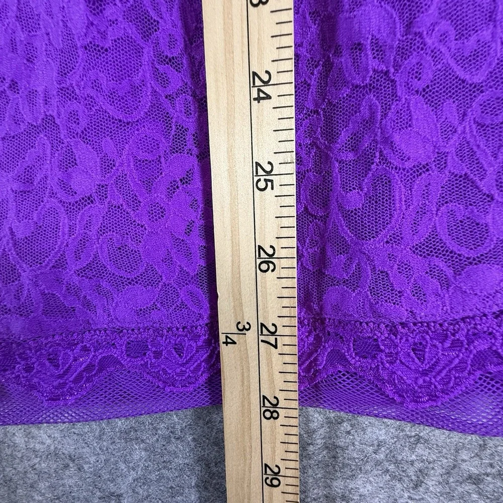 Victorias Secret The Lacie Lace Chemise Magenta Purple Slip Dress Large
